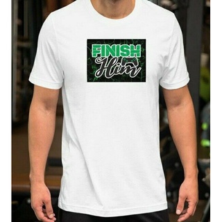 เสื้อยืด ผ้าฝ้าย พิมพ์ลาย Nice Finish Him สําหรับเล่นเกม DiySize S-5XL