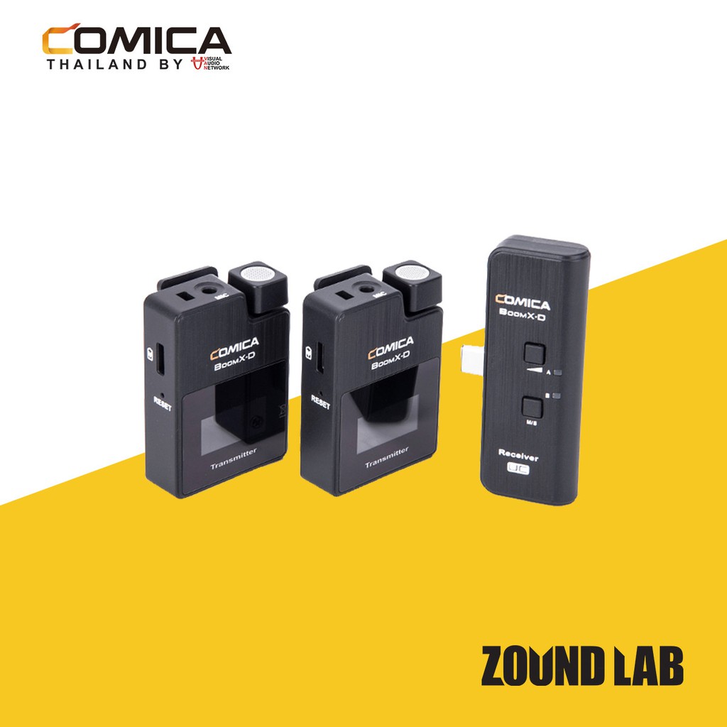 COMICA - Boom X-D UC2 ไมโครโฟนไร้สาย สำหรับกล้องและสมาร์ทโฟน
