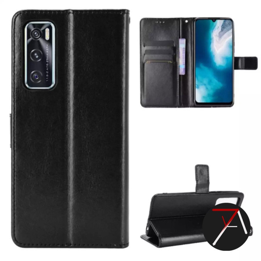 เคส VIVO V20/V20SE/V20 SE FLIP BOOK COVER, ซองหนังตั้งโต๊ะแบบอ่อน