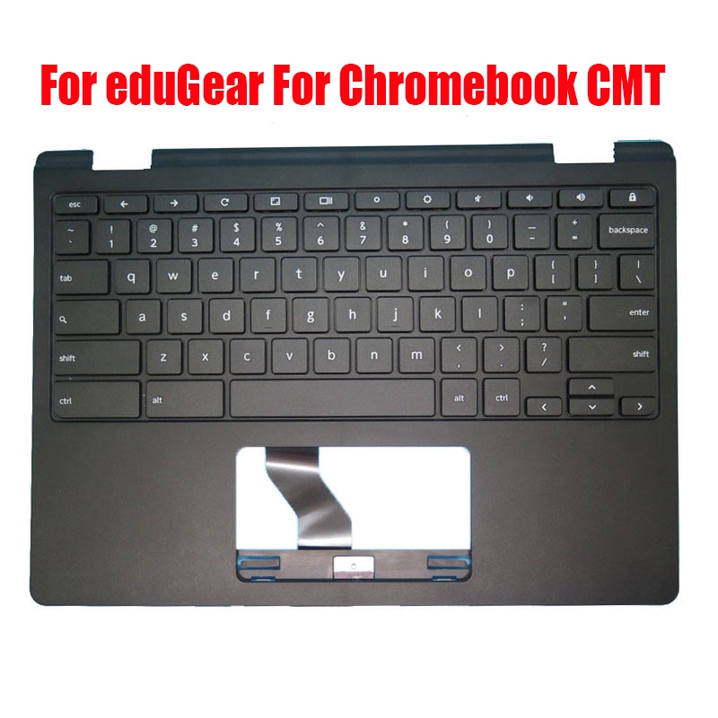 English US Keyboard Laptop Palmrest For eduGear For Chromebook CMT eduCMT eduCMT-RFB 11.6 Black Uppe