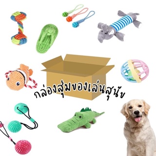 ❤️พร้อมส่ง🌈 กล่องสุ่มของเล่นสุนัข ของเล่นสุนัข กล่องสุ่มของเล่นของใช้สุนัข กล่องสุ่มของเล่นหมา