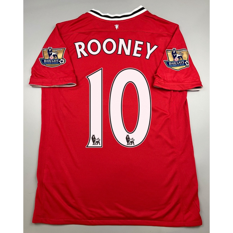 เสื้อบอล ย้อนยุค แมนยู 2011 เหย้า Retro Manchester United Home พร้อมเบอร์ชื่อ 10 ROONEY อาร์มพรีเมีย