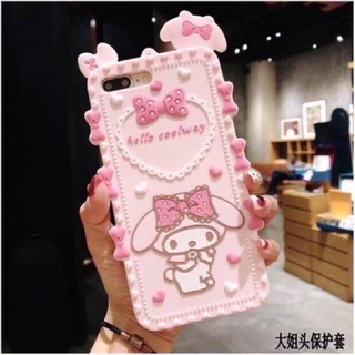 CS02เคสซิลิโคนนิ่มลายน่ารักคะพร้อมสายคล้องคอคะ