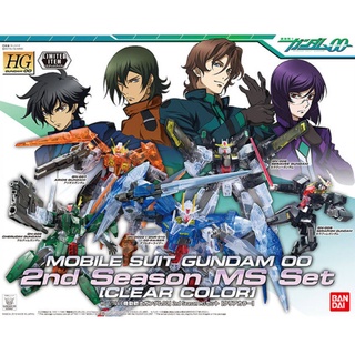 (เหลือ1ชิ้น) 4549660283072 HG 1/144 GUNDAM BASE Gundam 00 2nd Season MS Set - Clear Color