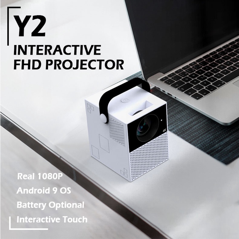 Wejoy Y2 Full HD โปรเจคเตอร์แบบพกพาสัมผัสได Android 9 Touch projector