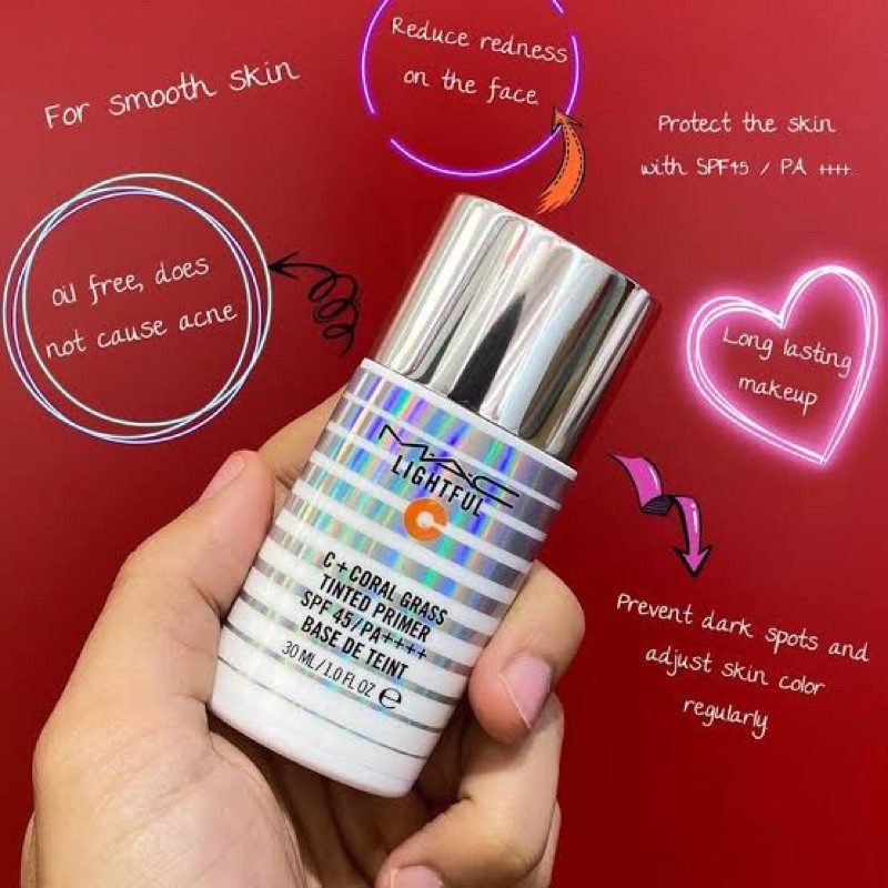 lightful c coral grass tinted primer