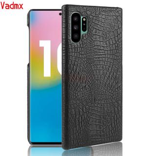 Samsung Galaxy Note 10+ Plus 10 A20e A10e A90 A80 A60 M40 Case Hard Retro Crocodile Skin PU leather Luxury Back Cover