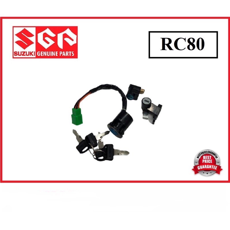 SUZUKI RC80 MAIN SWITCH SET COMP 3 ชิ้น MANSWITCH KUNCI SWITCH SET RC-80 RC 80 RC80 SUZUKI