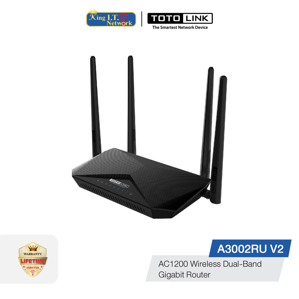 TOTOLINK (A3002RU v2) AC1200 Wireless Dual Band Gigabit Router