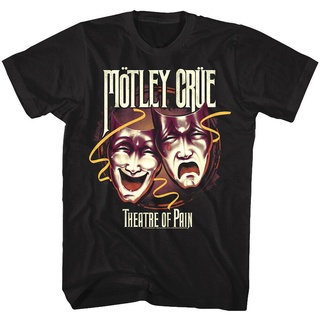 เสื้อผ้าผชLsmtx1 เสื้อยืดผ้าฝ้าย พิมพ์ลายอัลบั้ม Motley Crue Theatre Of Pain วงร็อคเฮฟวี่เมทัล พลัสไซซ์ สําหรับผู้ชายS-5