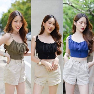 เสื้อสายเดี่ยวไหมพรม Polywool Shop มี 5 สี ฟรีไซส์