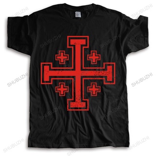 [S-5XL] 【Bf Style】gildan เสื้อยืดคอกลม ผ้าฝ้าย 100% พิมพ์ลาย Jerusalem Cross Xxl สีดํา แฟชั่นฤดูร้อน สําหรับผู้ชาย