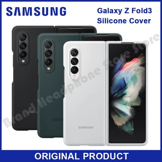 ของแท้ Samsung Galaxy Z Fold3 ซิลิโคนเหลว เคสนิ่ม กันกระแทก Z Fold 3 เคส TPU นิ่ม