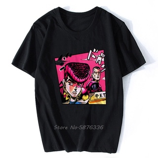 เสื้อยืดผ้าฝ้ายพิมพ์ลายแฟชั่น เสื้อยืด พิมพ์ลายการ์ตูนอนิเมะ Jojo Bizarre Adventure Kawaii สไตล์ญี่ปุ่น ฮาราจูกุ คลาสสิก