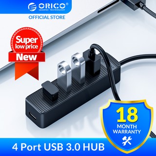 ORICO พอร์ต USB 3.0 HUB กับพอร์ตพาวเวอร์ซัพพลายสําหรับคอมพิวเตอร์แล็ปท็อป Usb Splitter USB 3.0 OTG