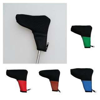 [H₂Sports&amp;Fitness]Mesh Blade Golf Club Putter Head Cover Headcover with Zipper Close