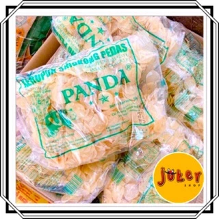 ข้าวเกรียบปูแผ่นดิบ ✅💯ถูกสุด แพนด้า[รสปู]. น้ำหนัก 250/500/1000 กรัม
