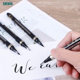 [Tatain] อุปกรณ์แปรงปากกาสําหรับใช้เขียนพู่กัน 4ชิ้น Gblu