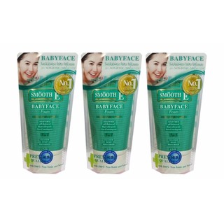 โฟมล้างหน้า สมูท อี เบบี้เฟซ Smooth E Babyface Foam 4 FL.OZ (120 g.) x 3 หลอด