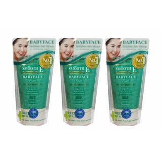 โฟมล้างหน้า สมูท อี เบบี้เฟซ Smooth E Babyface Foam 4 FL.OZ (120 g.) x 3 หลอด