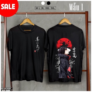 เสื้อยืดผู้ชาย เสื้อยืด พิมพ์ลายนารูโตะ Uchiha Itachi สําหรับผู้หญิง S-5XL