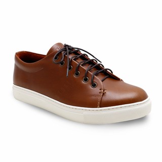 BROWN STONE TOM’S TENDER LEATHER SNEAKER TOFFEE TAN