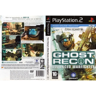 แผ่นเกมส์ PS2 Tom Clancys Ghost Recon Advanced Warfighter   คุณภาพ ส่งไว (DVD)