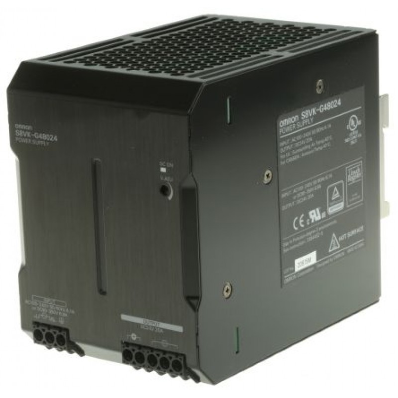 พาวเวอร์ซัพพลาย Omron S8VK-G48024 480W 24VDC DIN Rail Mount