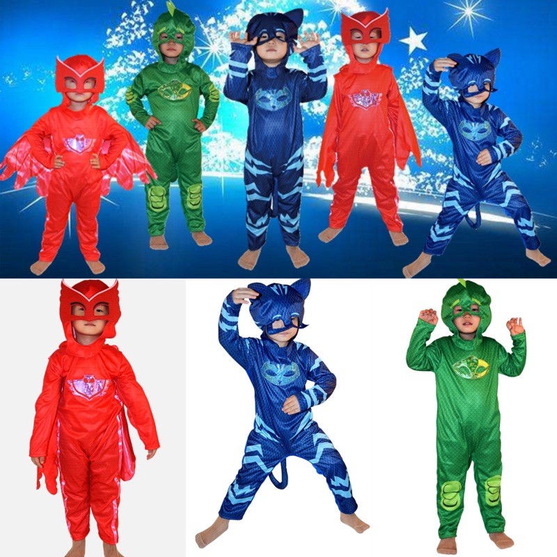 ชุดpj mask รุ่นพรีเมี่ยม ส่งเร็ว ส่งไว ชุดเด็กแฟนซี ชุดแคทบอย ชุดเก๊กโก้ ชุดโอเลตพร้อมส่งจากไทย