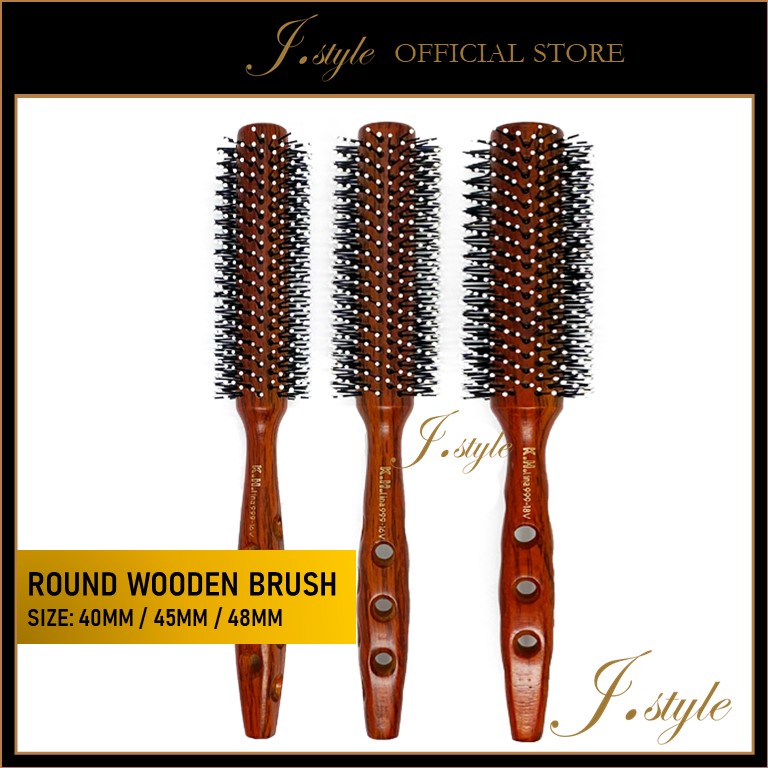 KH Lina Round Brush Comb 999-14V(40mm) / 16V(45mm) / 18V(48mm)