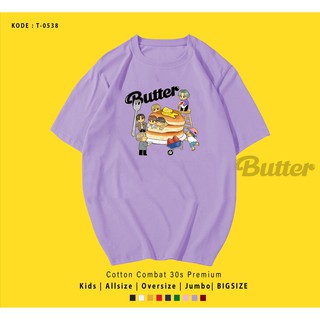 T0538 เสื้อยืด พิมพ์ลาย KPOP BTS BUTTER PANCAKE นําเข้าจากกองทัพบก