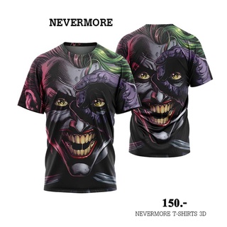 NEVERMORE T-SHIRT 3D  ใส่ได้ทั้งชายและหญิง