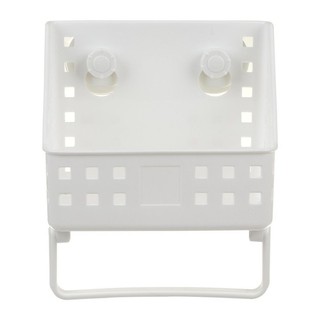 ตะกร้าแขวนติดผนังสูญญากาศ R1860 สีขาว  PLASTIC BASKET WITH SUCTION CUP R1860 WHITE