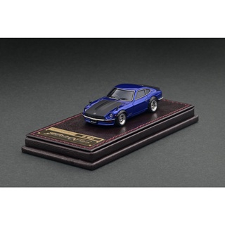 Ignition Mode; : IG2311 1/64 Nissan Fairlady Z (S30) Blue Metallic (Bonnet Matte Black)