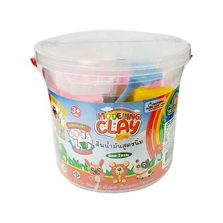 คิดอาร์ท ดินน้ำมันสูตรนิ่ม480กรัม+แม่พิมพ์ซาฟารี ไร้สารอันตราย Kidart Modeling Clay+ Safari Molds (SMC480-BS/Q002)