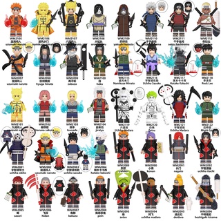  ของเล่นตัวต่อฟิกเกอร์ Naruto Uzumaki Uchiha Itachi Sasuke Tokashi ขนาดเล็ก สําหรับเด็ก