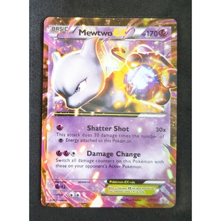 Mewtwo EX XY107 มิวทู Pokemon Card Vivid Series ภาษาอังกฤษ