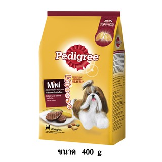 Pedigree Mini Adult Grilled Liver เพดดิกรี อาหารสุนัข โตพันธุ์เล็ก รส ตับย่าง ขนาด 400g.