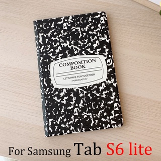 เคสแท็บเล็ตหนัง PU นิ่ม กระจกนิรภัย ตั้งหลับอัตโนมัติ สําหรับ Samsung Galaxy Tablet Tab S6lite 10.4 นิ้ว 2020 P610 P615