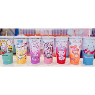 แก้ว Sanrio เก็บความเย็นขนาดขนาด 750 ml สีทูโทน พร้อมส่ง 🚚