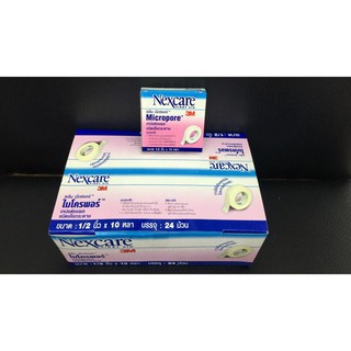 NEXCARE MICROPORE 1/2X10YD 24S ยกกล่อง 24 ม้วน