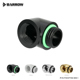 Barrow TDWT90-B01 อะแดปเตอร์ข้อต่อน้ําหล่อเย็น ทองเหลือง G1/4 นิ้ว เกลียว 90 องศา