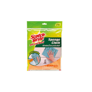 Scotch-Brite ผ้าทำความสะอาดฟองน้ำ 3m-05087 ขนาด 7x7.8x0.2 นิ้ว