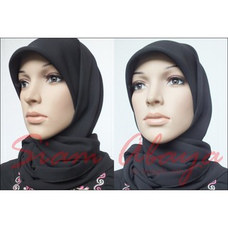 สินค้าพร้อมส่ง ผ้าคลุม ผ้าคลุมผม Hijab สามเหลี่ยม ผ้าชีฟองเนื้อดี คลุมง่าย ขนาด110X110 cm