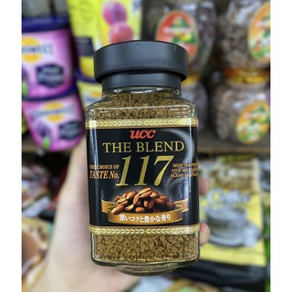 UCC THE BLEND  COFFEE BLEND POWER 114 - 117 กาแฟ ยูซีซี กาแฟสำเร็จรูป ขวดแก้ว ของแท้ จากญี่ปุ่น 90g.