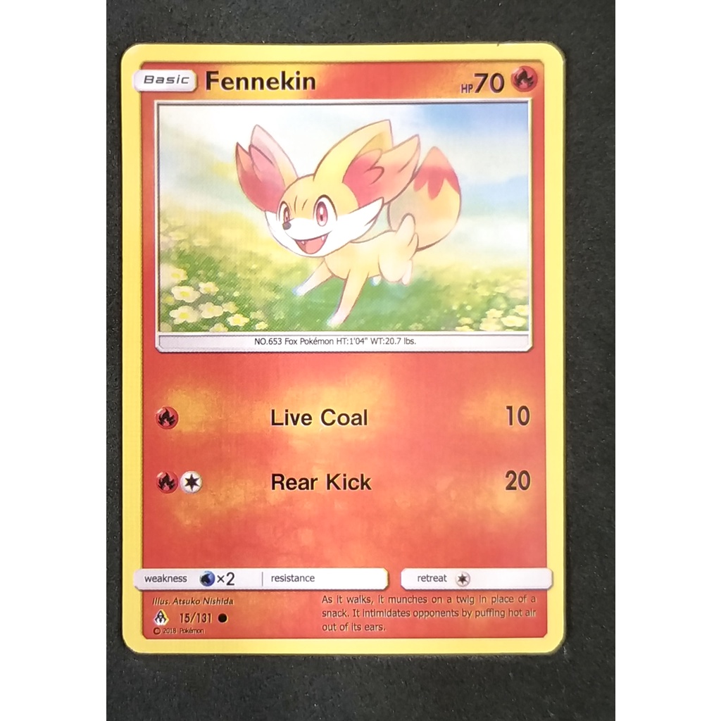 Fennekin Basic 15/131 ฟ็อกโกะ Pokemon Card (Normal) ภาษาอังกฤษ