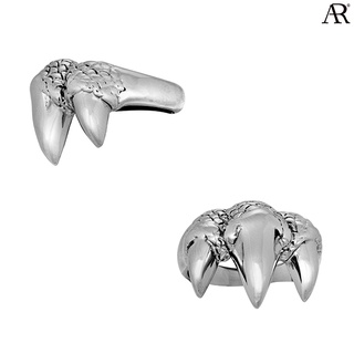 ANGELINO RUFOLO Ring ดีไซน์ Claw แหวนผู้ชาย Stainless Steel 316L(สแตนเลสสตีล)คุณภาพเยี่ยม สีเงิน