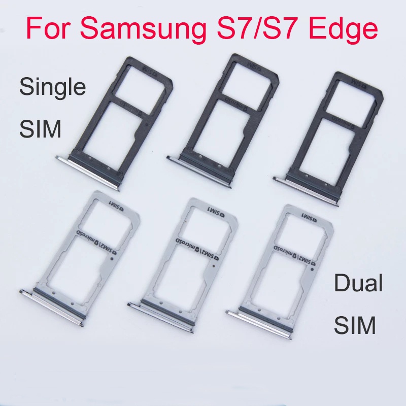 ซิมการ์ดที่ใส่ถาดสําหรับ Samsung Galaxy S7 S7 Edge