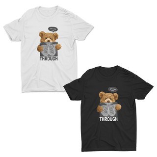 AIDEER Bear Collection เสื้อสกรีนลายหมี เสื้อลายตุ๊กตาหมี มีทั้งสีขาวและสีดำ THROUGHSize S-5XL