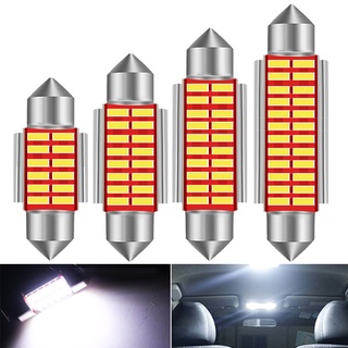 หลอดไฟติดป้ายทะเบียนรถยนต์ Canbus Led Bulb 36 มม. C5W 6000 K สีขาวสําหรับ Mercedes Benz W169 W203 W208 W209 W210 W 21 2 ชิ้น